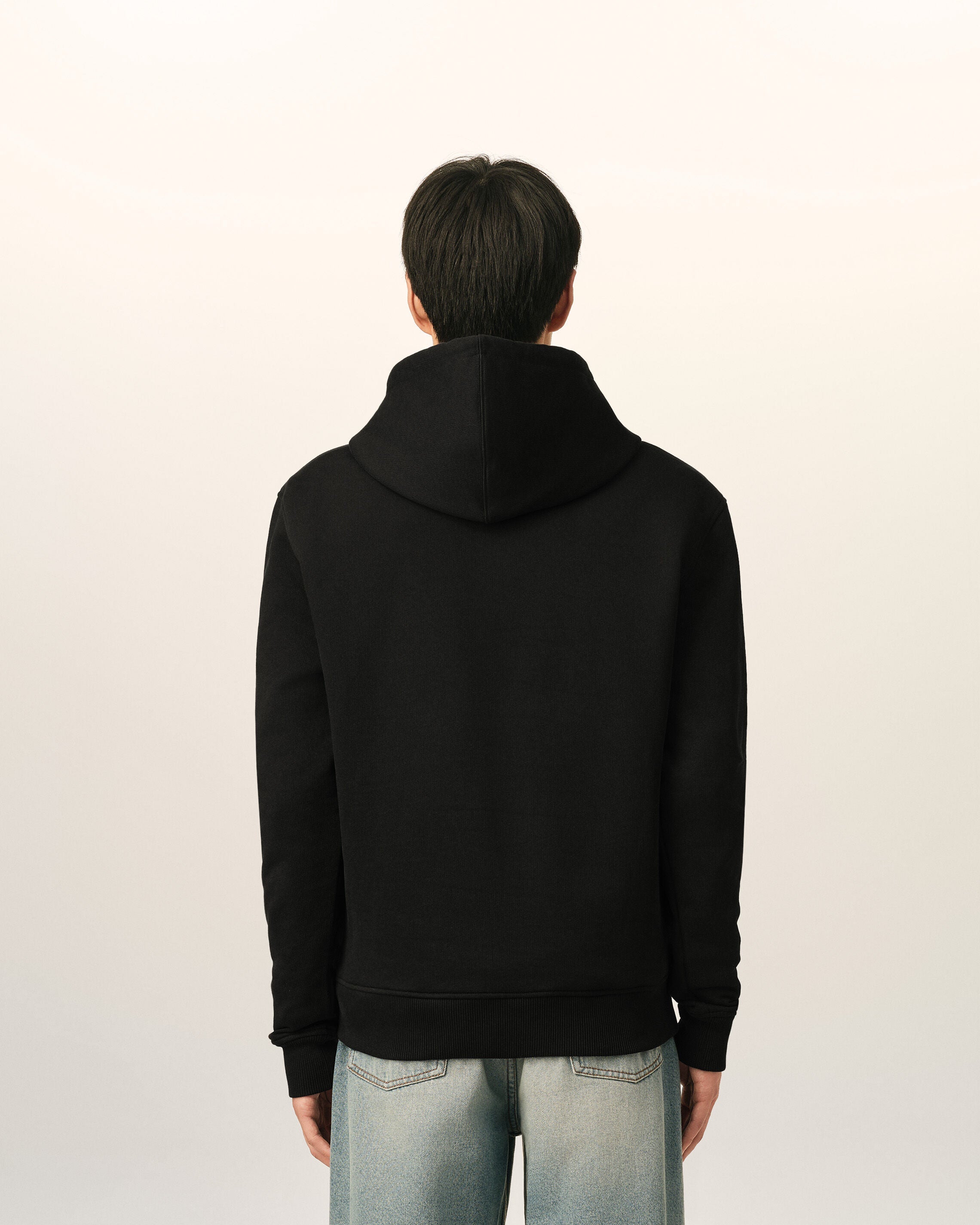 Ami Paris Ami de Coeur Unisex Cotton Hoodie Black